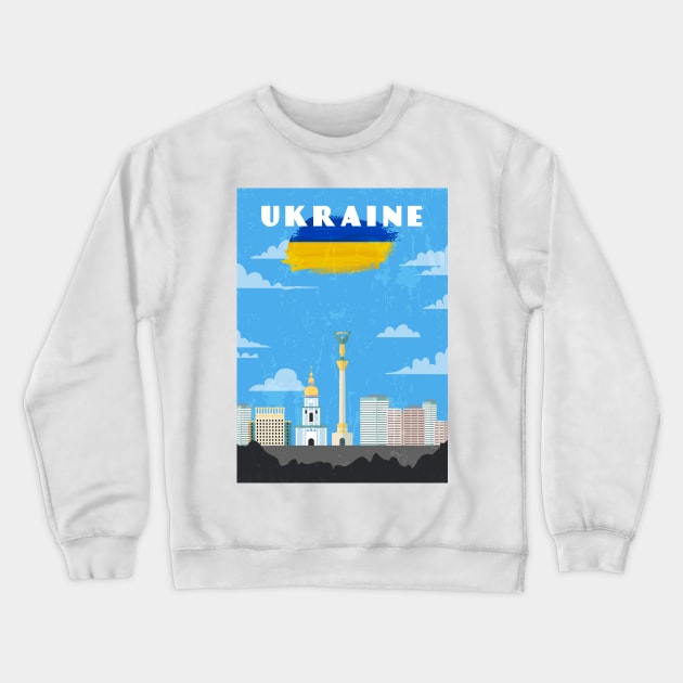 Ukraine, Kyiv (Україна, Київ) Crewneck Sweatshirt by GreekTavern